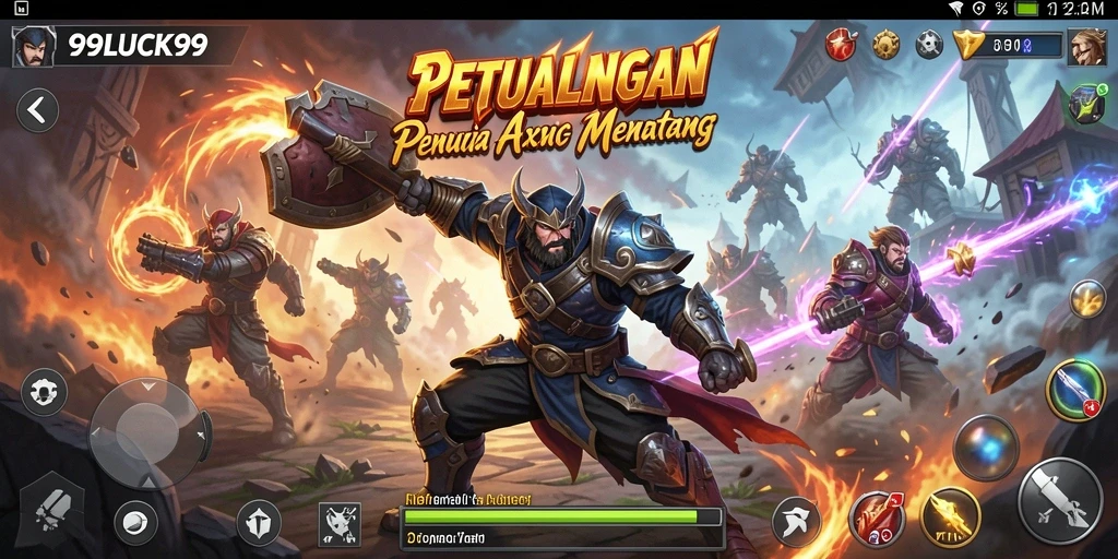 Screenshot gameplay seru dari 99LUCK99 yang menunjukkan aksi mendebarkan.