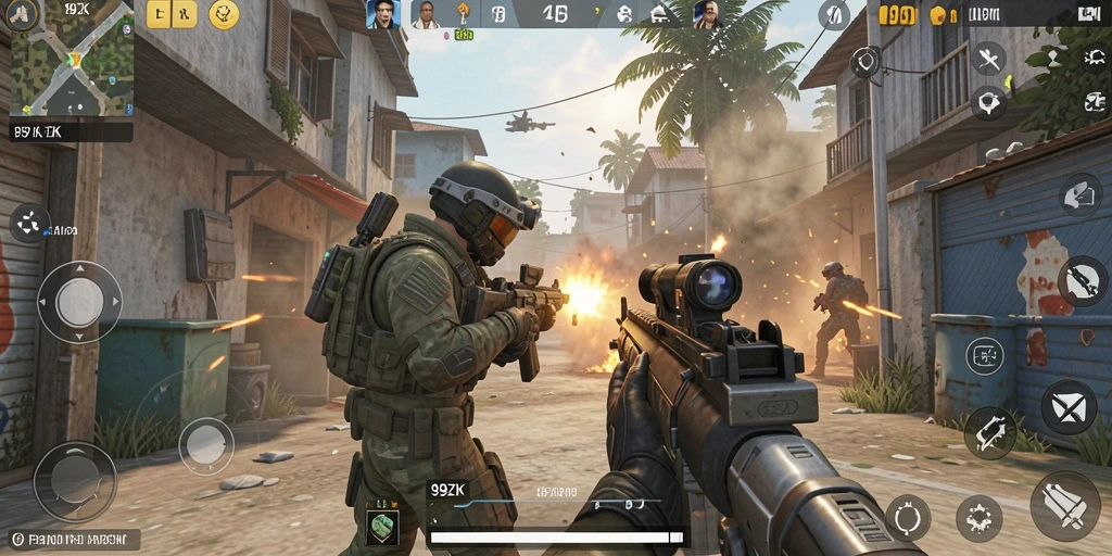 Gameplay seru di <strong>99ZK</strong> dengan aksi FPS yang mendebarkan.