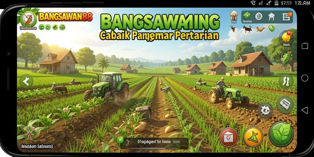 Gameplay seru BANGSAWAN88 dengan manajemen pertanian yang menarik.