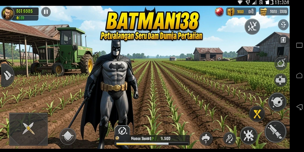 Tampilan gameplay dalam <strong>BATMAN138</strong> saat mengelola lahan pertanian yang indah.