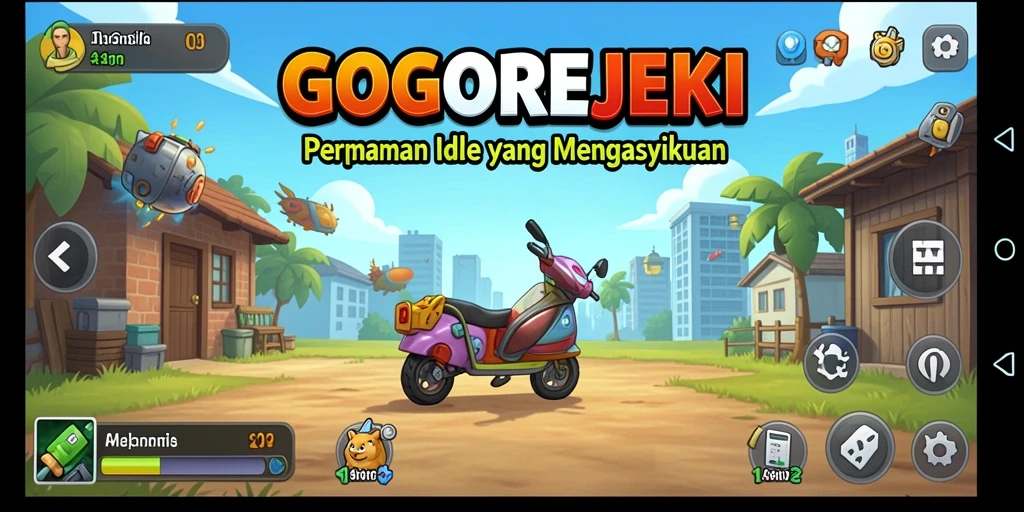 Tangkapan layar GOGOREJEKI yang menunjukkan aksi gameplay yang mengasyikkan.