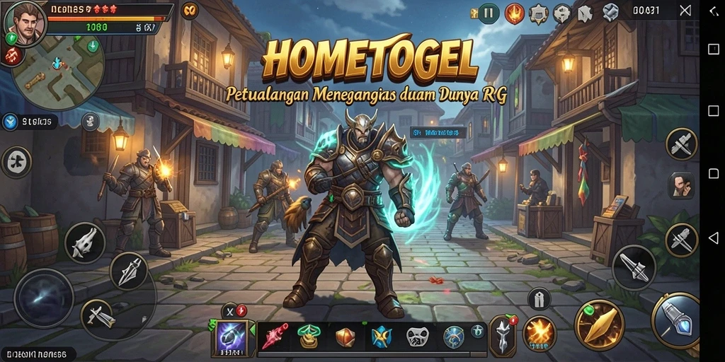 Tampilan aksi mendebarkan di dunia RPG HOMETOGEL.