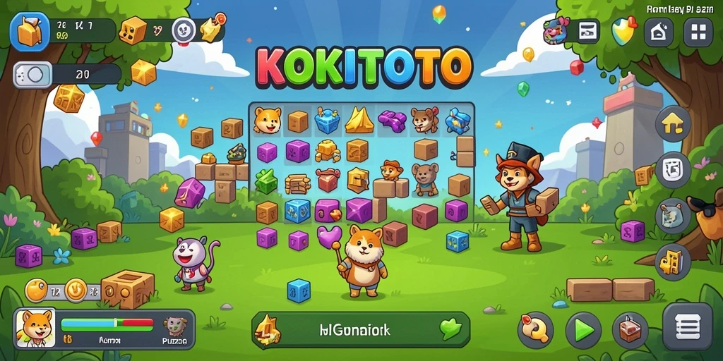 Tampilan gameplay KOKITOTO yang mengasyikkan dan penuh tantangan.