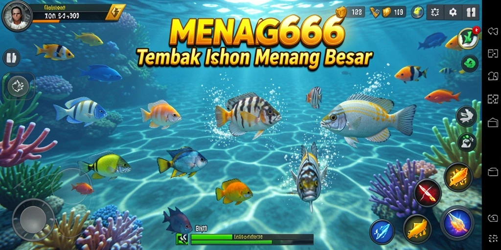 Screenshot gameplay Tembak Ikan MENANG666 yang seru.