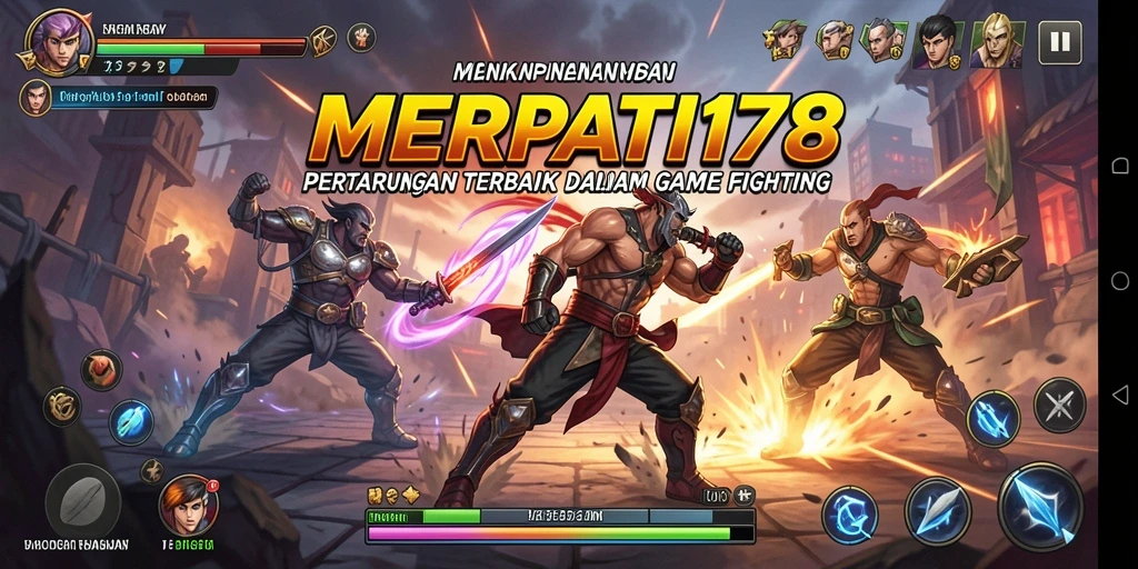 Tampilan gameplay yang mendebarkan dalam MERPATI178, penuh aksi dan strategi bertarung.