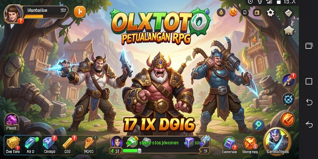 Screenshot gameplay OLXTOTO dengan karakter dan lingkungan RPG yang menakjubkan.
