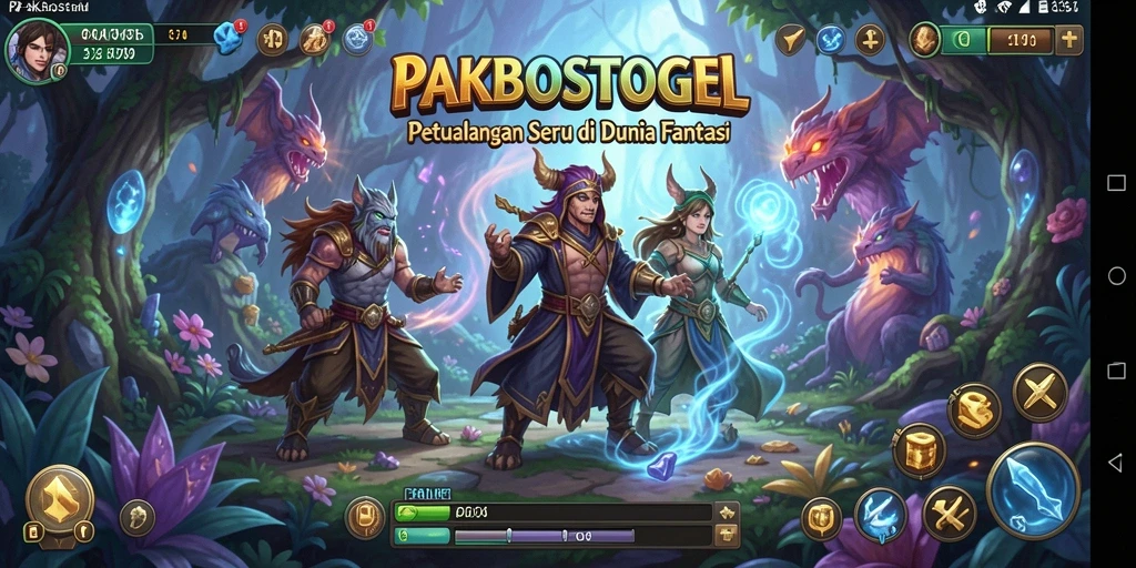 Tangkapan layar PAKBOSTOGEL menampilkan gameplay menakjubkan dan dunia petualangan yang luas.