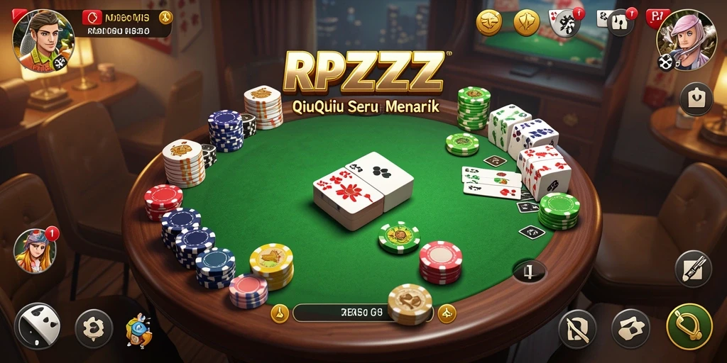 Tampilan gameplay QiuQiu yang menarik dan interaktif.