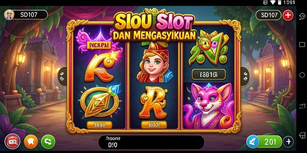 Tampilan menarik dari gameplay powerful di SD107 permainan Slot.