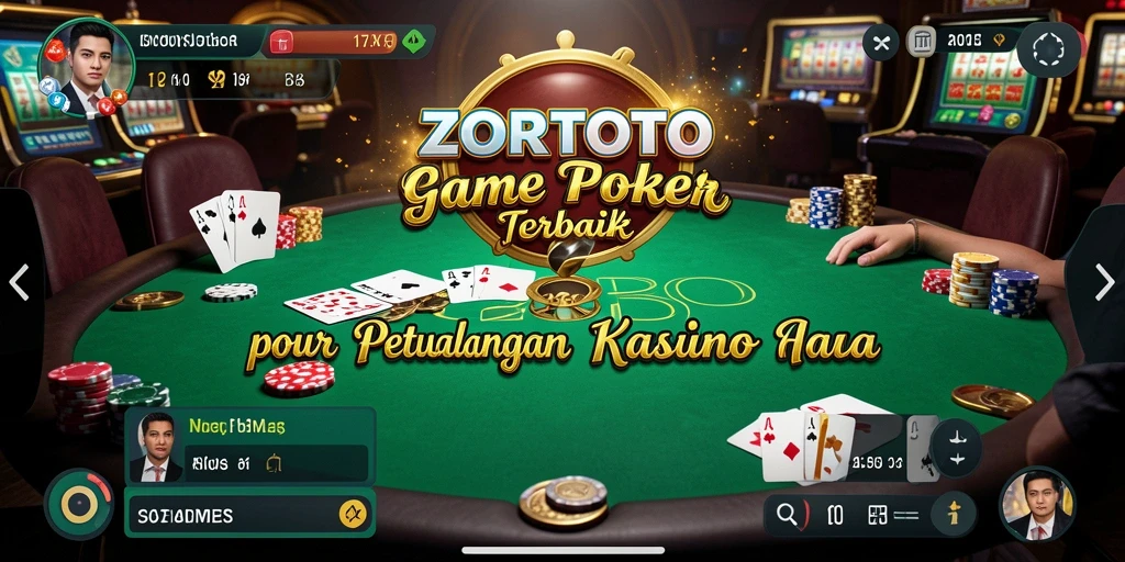 Screenshot gameplay ZORTOTO yang menampilkan aksi Poker seru.