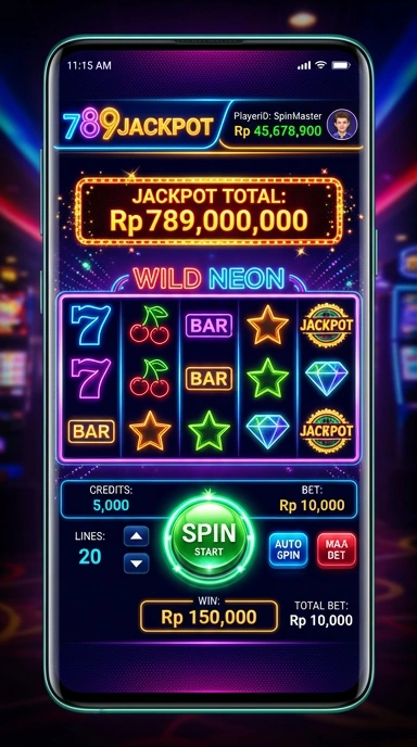 Tampilan awal aplikasi 789jackpot yang menarik dan mudah digunakan.